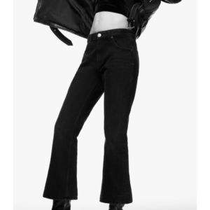 Zara crop flare jeans